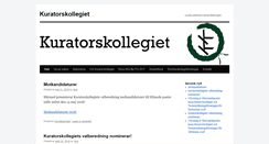 Desktop Screenshot of kuratorskollegiet.se