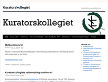 Tablet Screenshot of kuratorskollegiet.se